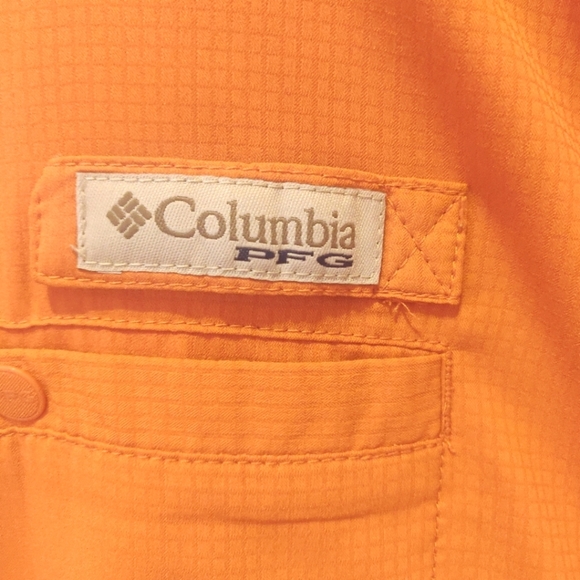 Columbia PFG Orange Button-up - Picture 6 of 7